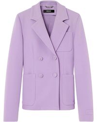 Versace - Double-Breasted Blazer - Lyst