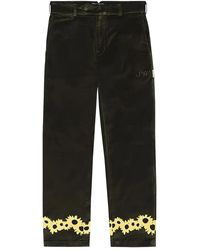 SAINTWOODS - Flower-Trim Trousers - Lyst