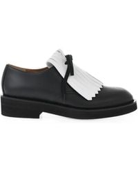Marni - Fringe-Detail Leather Derby Shoes - Lyst