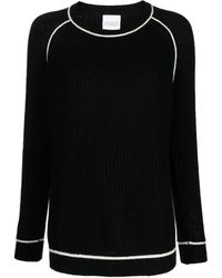 Madeleine Thompson - Contrasting-Edge Knitted Jumper - Lyst