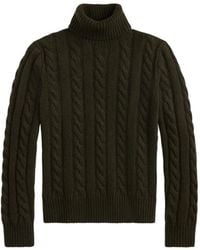 Polo Ralph Lauren - Cable-Knit Turtleneck Sweater - Lyst