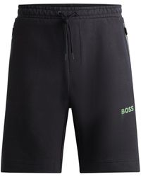 BOSS - Logo-appliqué Track Shorts - Lyst