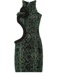 Philipp Plein - Mini-Jurk Met Slangenleerprint - Lyst