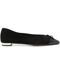 Aquazzura - Bow-Detail Ballet Flats - Lyst