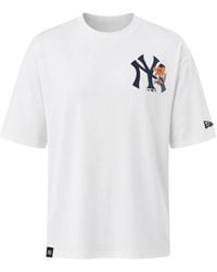 KTZ - Mlb Floral New York Yankees Logo-Print T-Shirt - Lyst