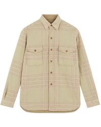 Fortela - Patch-Pockets Checked Overshirt - Lyst