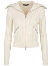 Toccin - Holly Zip-Front Cardigan - Lyst