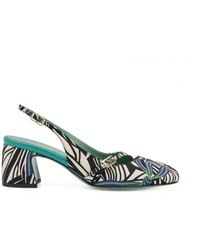Paola D'arcano - Printed Leather Sandals - Lyst