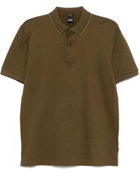 BOSS - Textured Polo Shirt - Lyst