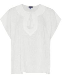 Vilebrequin - Tassel-Detail Embroidered Blouse - Lyst