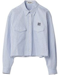 Miu Miu - Cotton Shirt - Lyst