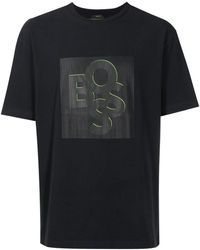 BOSS - Camiseta tipo jersey con logo estampado - Lyst