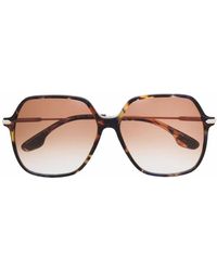 Victoria Beckham - Tortoiseshell-Effect Oversized Sunglasses - Lyst