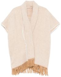 Twinset - Fringed Poncho - Lyst