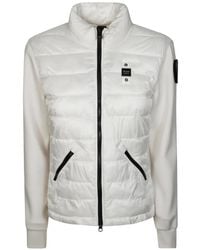 Blauer - Biker Zip-Up Quilted Jacket - Lyst