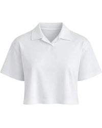 Woc - Collared Cropped T-Shirt - Lyst