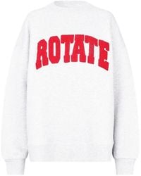 ROTATE BIRGER CHRISTENSEN - Logo-Appliqué Sweater - Lyst