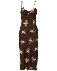 Veronica Beard - Shara Floral-Print Midi Dress - Lyst