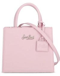 MC2 Saint Barth - Mini Shop Bag Leather Tote Bag - Lyst