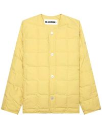 Jil Sander - Quilted Button-Fastening Jacket - Lyst