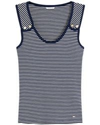 Tommy Hilfiger - Striped Button-Detail Tank Top - Lyst