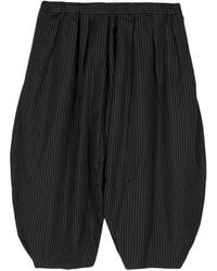 Comme des Garçons - Pinstriped Cropped Trousers - Lyst