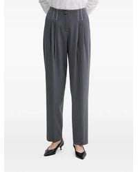 ARMANI EXCHANGE - Pleated Trousers - Lyst