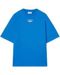 Off-White c/o Virgil Abloh - Arrow Bandana-Embroidered Cotton T-Shirt - Lyst