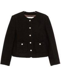 DUNST - Button-Up Collarless Jacket - Lyst