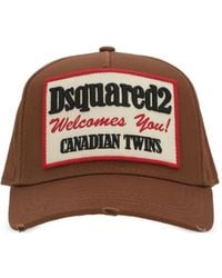 DSquared² - Logo-Patch Cap Hat - Lyst