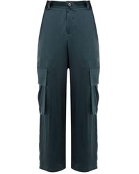 UMA | Raquel Davidowicz - Straight-leg Silk Cargo Trousers - Lyst