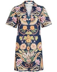 Marie Oliver - Robe Courte Dede À Fleurs Et Col V - Lyst