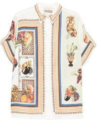 ALÉMAIS - Kurzärmeliges Mercado Hemd Mit Früchte-Print - Lyst
