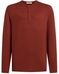 12 STOREEZ - Long-Sleeve Henley T-Shirt - Lyst