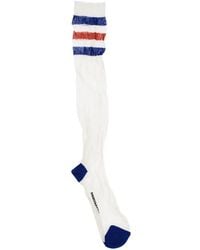 DSquared² - Stripe-Detail Logo-Print Socks - Lyst