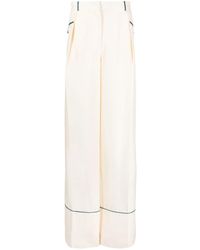 Bally - Contrast-Piping Silk Pyjama Trousers - Lyst