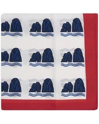 813 Ottotredici - Patterned Pocket Square - Lyst