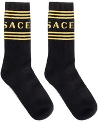Versace - 90s Vintage ロゴ 靴下 - Lyst