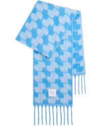 Patou - Sciarpa Con Motivo Geometrico E Frange - Lyst