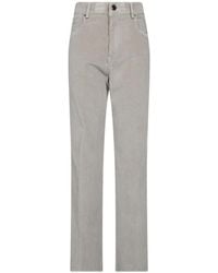 Berwich - Patrizia Corduroy Straight Trousers - Lyst