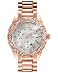 Bulova - Swarovski Crystal 38Mm Watch - Lyst