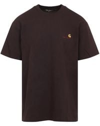 Carhartt - S/S American Script embroidered T-shirt - Lyst