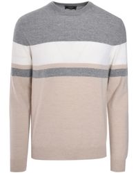 Peserico - Stripe-Detailing Jumper - Lyst
