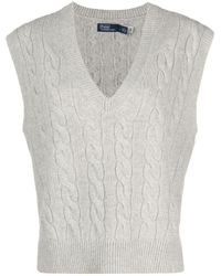 Polo Ralph Lauren - Sleeveless Cable-knit Vest - Lyst
