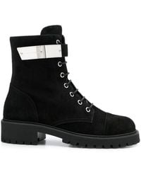 Giuseppe Zanotti - Suede Leather Ankle Boots - Lyst