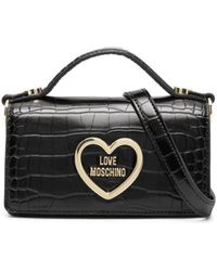 Love Moschino Logo Patch Heart Monogram Tote - ShopStyle
