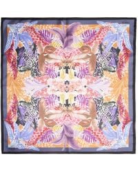 Lancel - Jungle Print Silk Scarf - Lyst