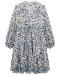 Dorothee Schumacher - Floral Volumes Print Tiered Mini Dress - Lyst