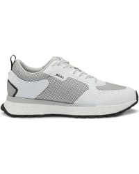 HUGO - Mesh-Panelled Sneakers - Lyst