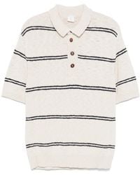 Eleventy - Gestreept Poloshirt - Lyst